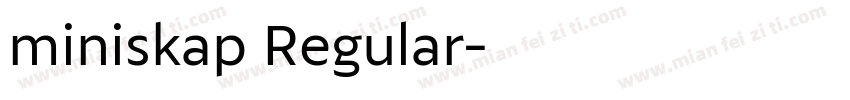 miniskap Regular字体转换